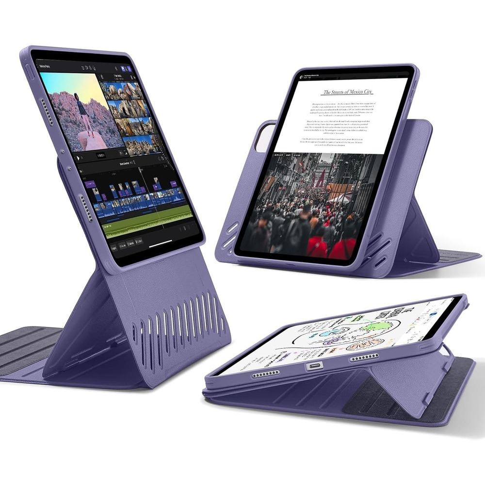 ESR Shift Case iPad Pro 12.9" 2022/2021 – Magnetic Stand Cover 9 Angles Purple